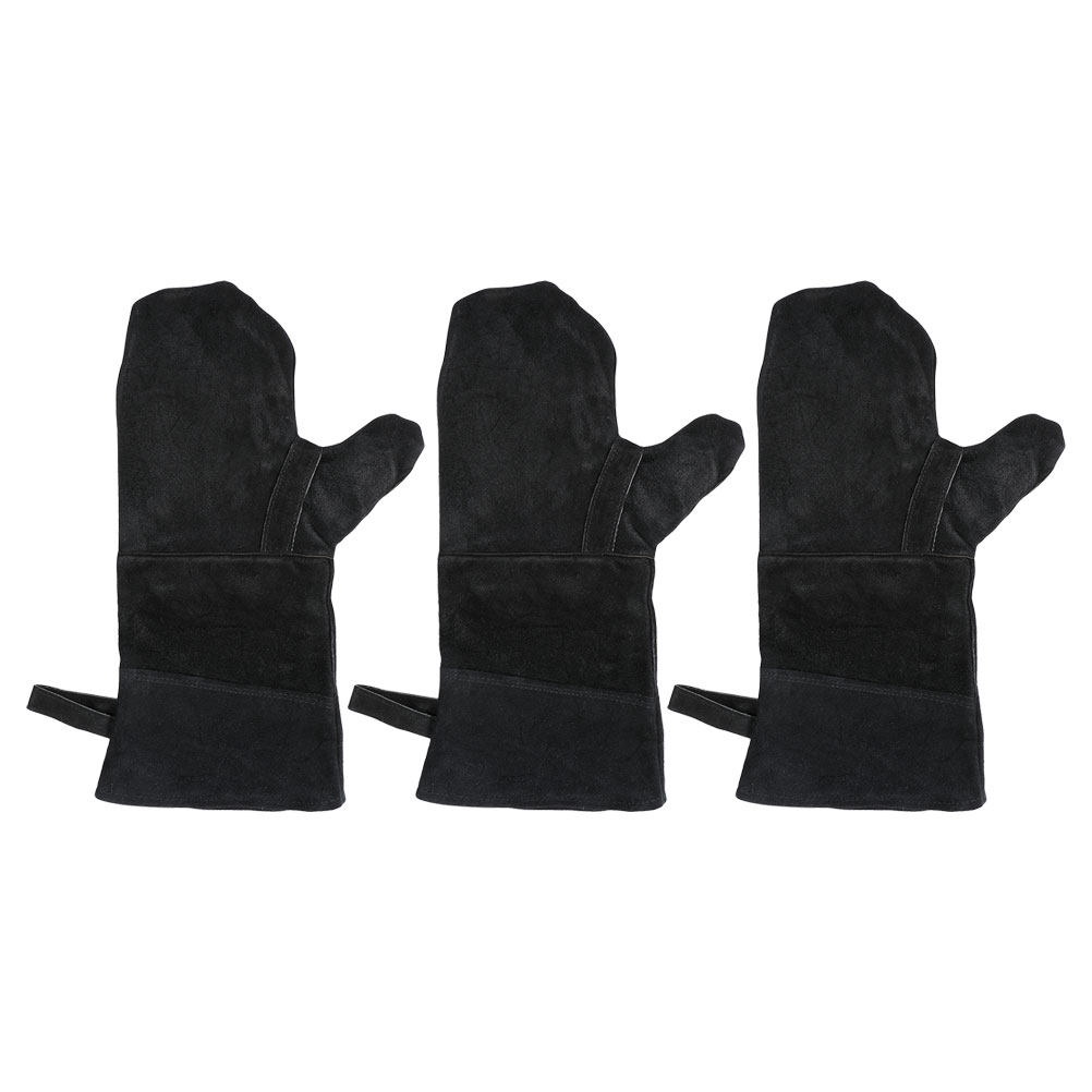 3Pcs Black Heat Resistant Oven - Heat Resistant Glove ulasan dan harga