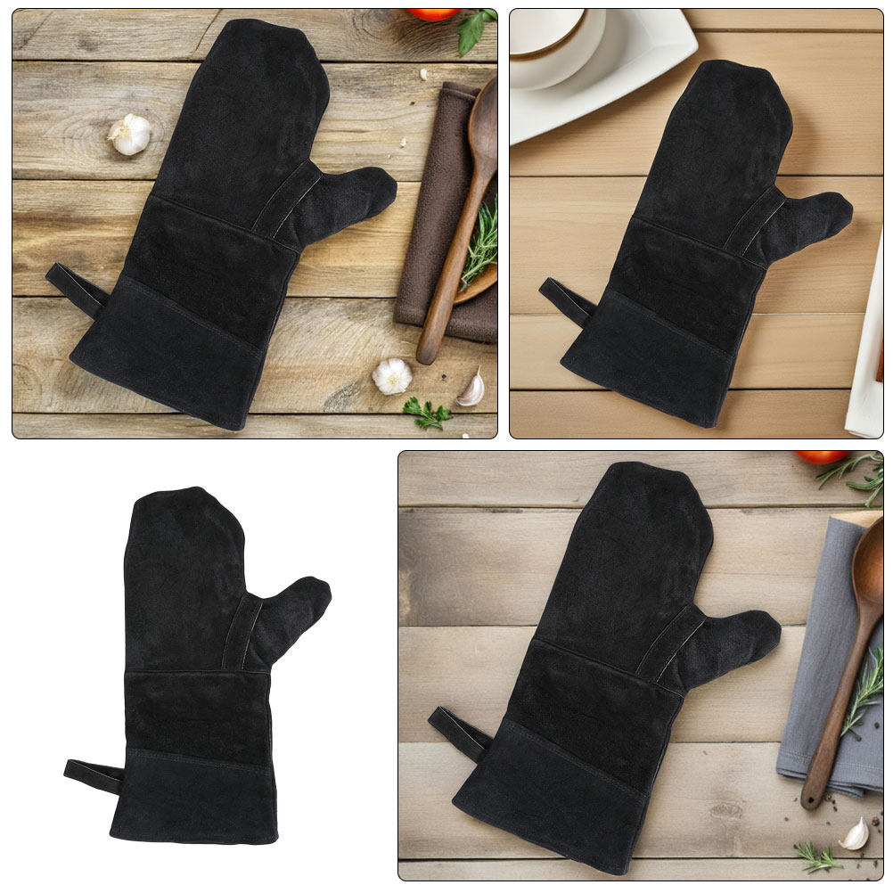 3Pcs Black Heat Resistant Oven - Heat Resistant Glove ulasan dan harga