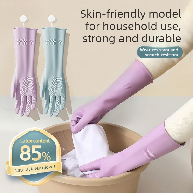Latex Dish Washing Gloves,with - Rubber Glove Cleaning ulasan dan harga