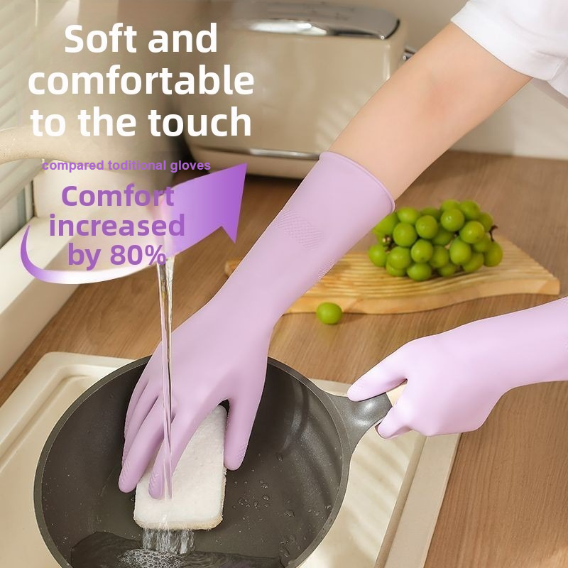 Latex Dish Washing Gloves,with - Rubber Glove Cleaning ulasan dan harga