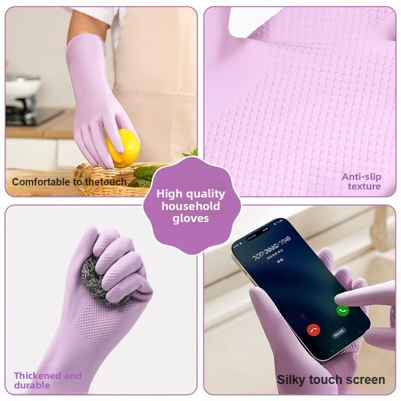 Latex Dish Washing Gloves,with - Rubber Glove Cleaning ulasan dan harga