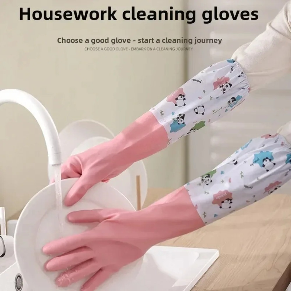 Women's Waterproof Rubber Kitc - Dish Glove Rubber ulasan dan harga