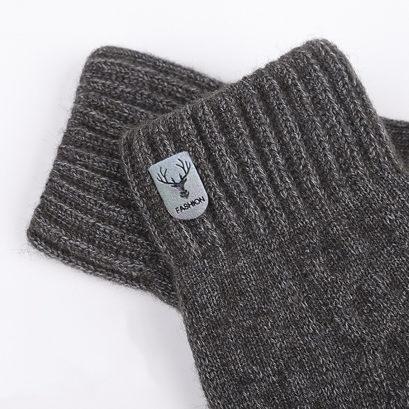 Men Winter Warm Wool Knitted G - Wool Glove Lined ulasan dan harga