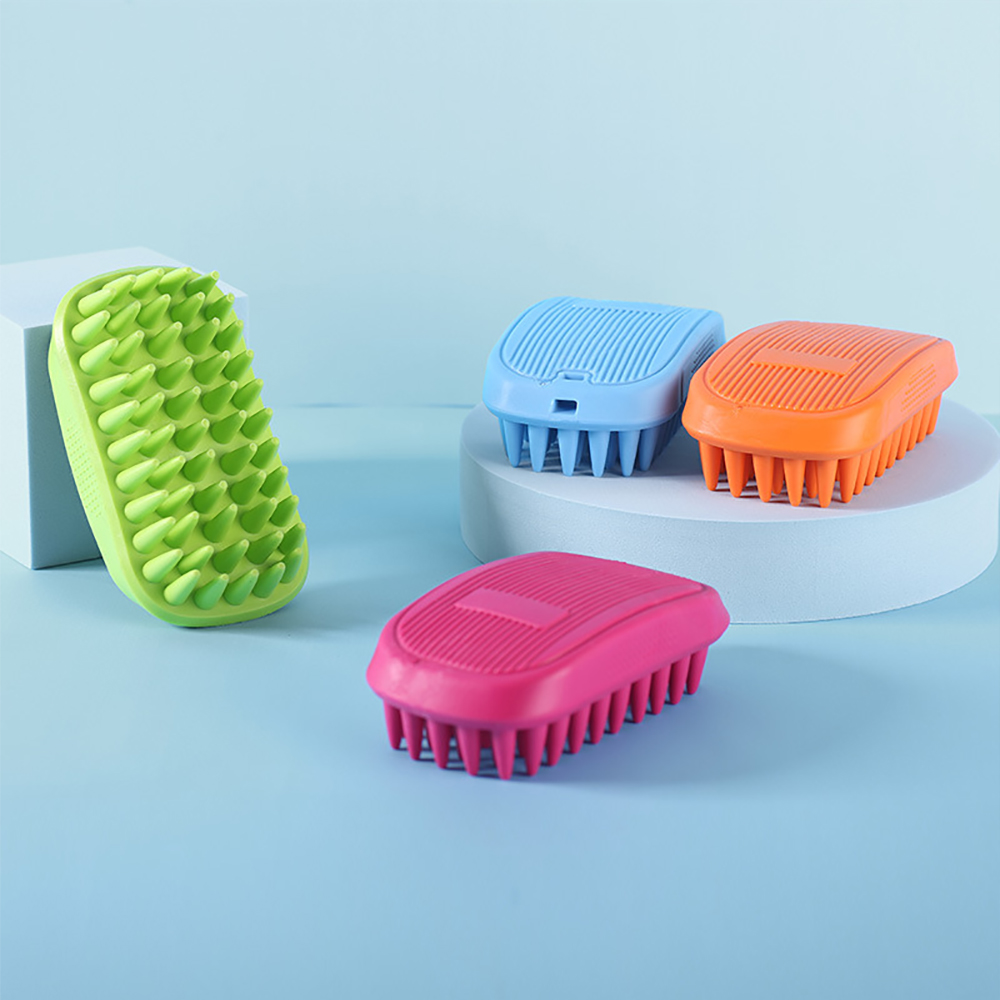 1pcs Pet Bath Brush Rubber Com - Rubber Glove Cleaning ulasan dan harga